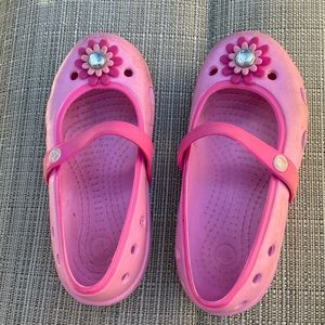 Croc Mary Janes. Girls size 10.
